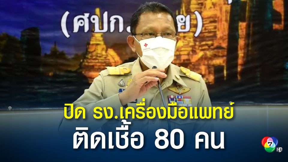 ปิดโรงงานเครื่องมือแพทย์ จ.อยุธยาฯ 7 วัน หลังพบพนักงานติดเชื้อ 80 คน