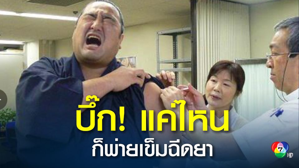 ชาวญี่ปุ่นแห่แชร์ภาพสร้างเสียงหัวเราะปนเอ็นดู  กับบรรดา ”ซูโม่” ขวัญใจ ที่ร่างกายจะบึ๊กแค่ไหน แต่ก็พ่ายเข็มฉีดยา