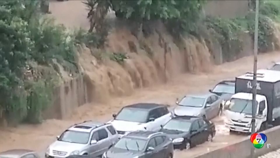 น้ำท่วมอย่างหนักในเลบานอน