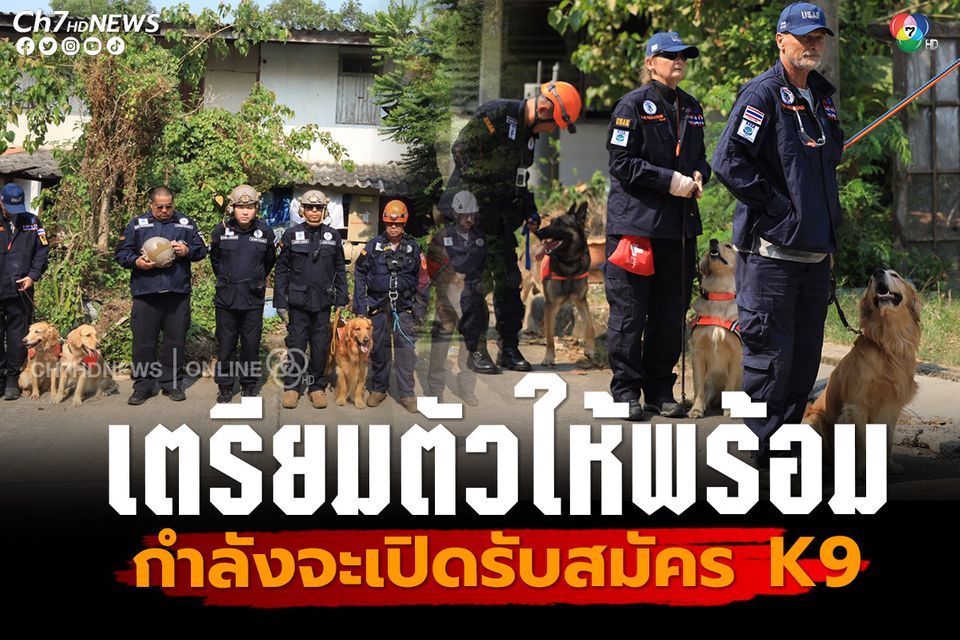 เตรียมตัวให้พร้อม USAR Thailand  กำลังจะเปิดรับสมัคร K9 10-15 ตัว พร้อมผู้บังคับสุนัข 10-15 คน