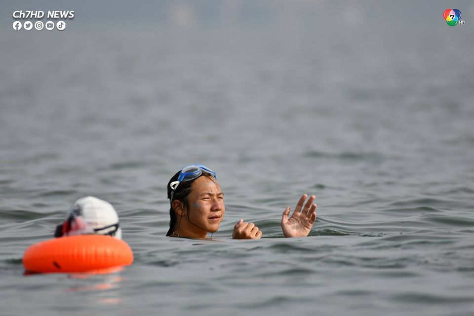 ทราย สก๊อต นำทีมนักว่ายน้ำ 36 ชีวิต ว่ายน้ำข้าม 3 จังหวัด ร่วมอนุรักษ์ทะเลไทย