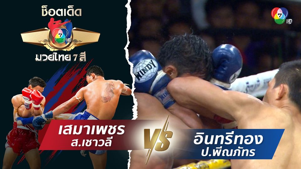 เสมาเพชร ส.เชาวลี vs อินทรีทอง ป.พีณภัทร | ช็อตเด็ดแม่ไม้มวยไทย 7 สี