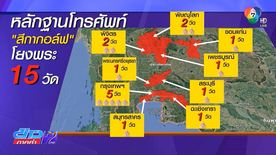 พบหลักฐานโยง พระ 15 วัด คดี "สีกากอล์ฟ"
