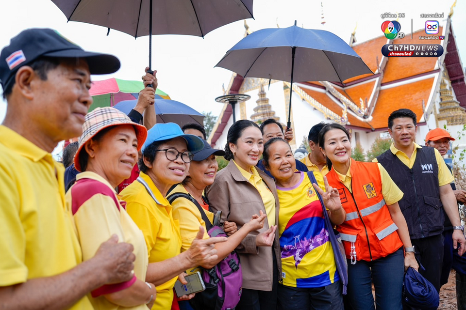 นายกรัฐมนตรี ลงพื้นที่ จ.น่าน ให้กำลังใจประชาชนที่ประสบภัยพายุวิภา ตามผลกระทบความเสียหายโบราณสถาน