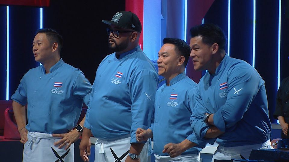 Iron Chef Thailand VS Asia  สุดเครียด..ตัวเกร็ง  เชฟ 5 ชาติ “วัดดวง” ลุ้นทำอาหารเอเชียไม่คุ้นเคย    