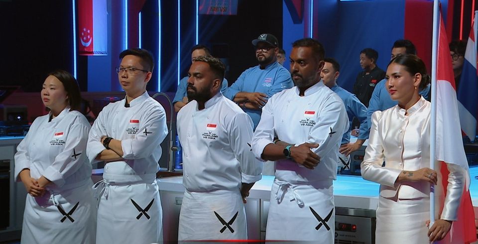 Iron Chef Thailand VS Asia  สุดเครียด..ตัวเกร็ง  เชฟ 5 ชาติ “วัดดวง” ลุ้นทำอาหารเอเชียไม่คุ้นเคย    