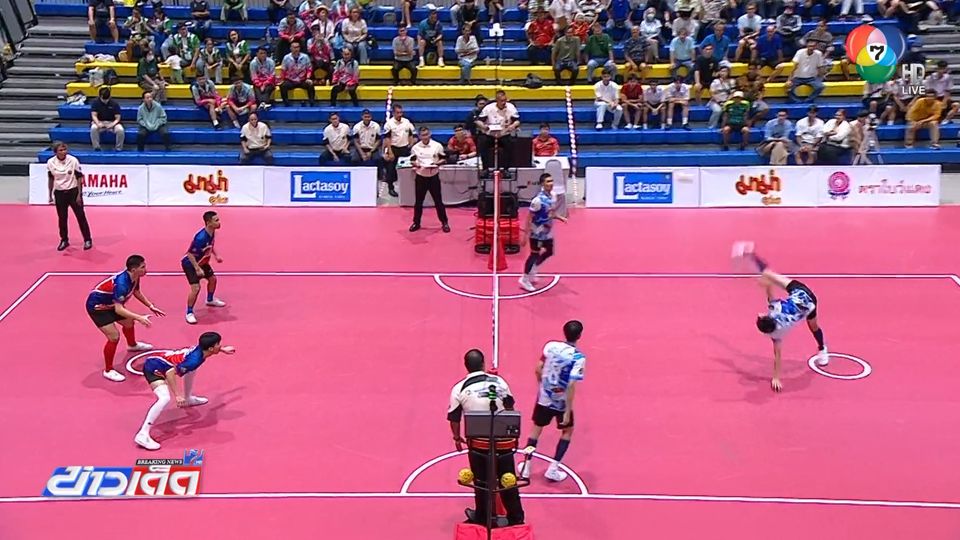 เซปักตะกร้อนักเรียนชาย 7HD กีฬาจังหวัดอุบลราชธานี ฉลุยสู่รอบรองชนะเลิศ