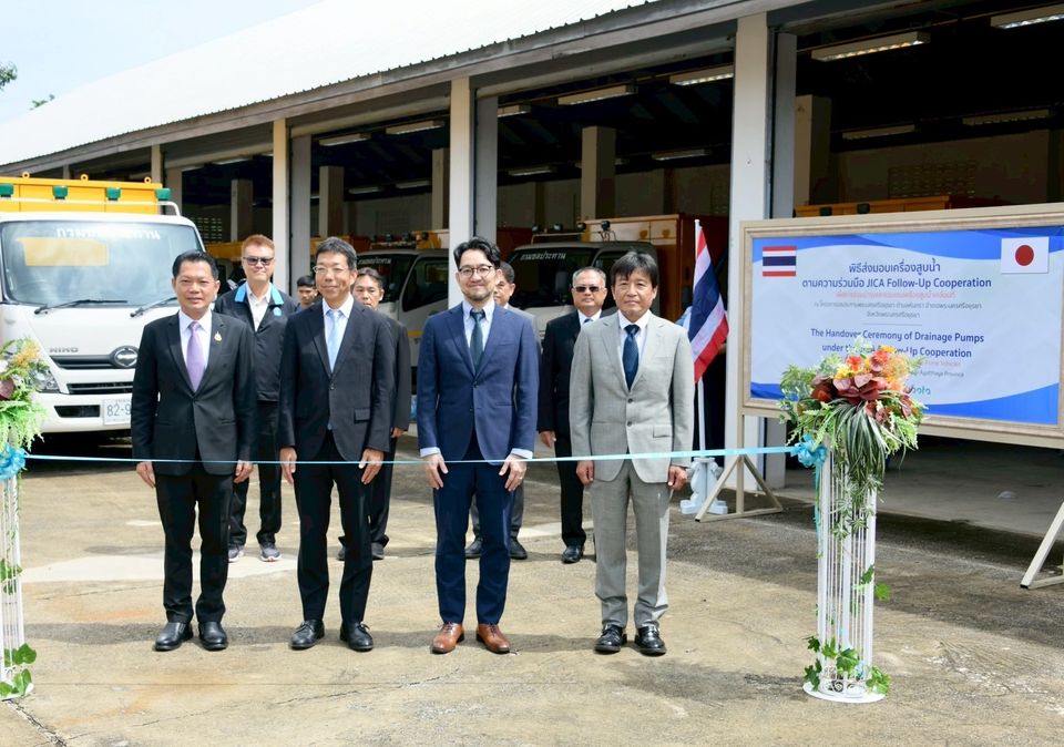 กรมชลฯ ร่วมมือ JICA – KUBOTA รับมอบเครื่องสูบน้ำเคลื่อนที่ เสริมศักยภาพการบริหารจัดการน้ำ-รับมืออุทกภัย