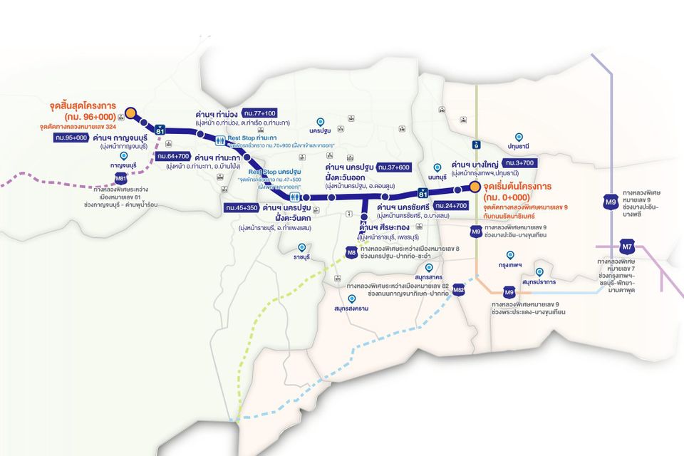 มอเตอร์เวย์ M81 ฟรี