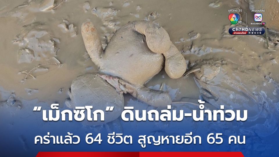 “เม็กซิโก” ดินถล่ม-น้ำท่วมหนัก หลังพายุดีเปรสชันพัดถล่ม คร่าแล้ว 64 ชีวิต ยังสูญหายอีก 65 คน 