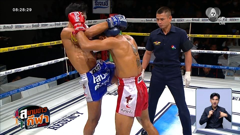 ยกหก วิกหมอชิต : ไท พีเค.แสนชัยมวยไทยยิม สับศอกซ้ายน็อก แสงเทียน เอกเมืองนนท์