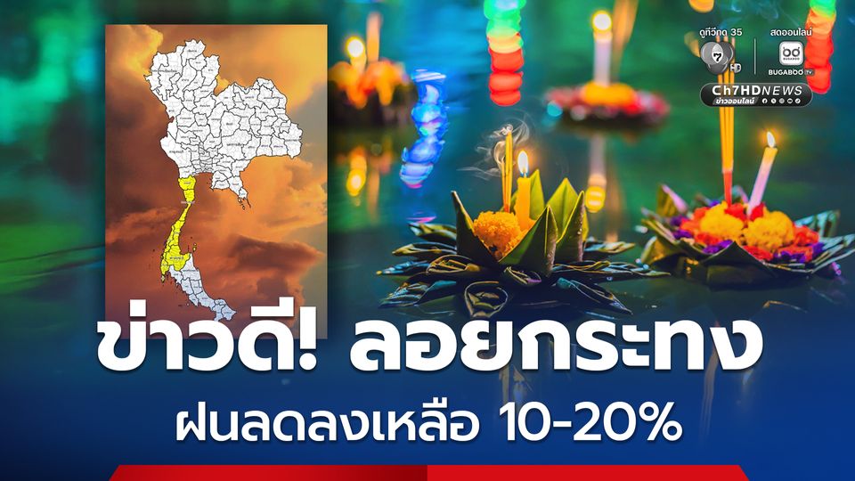 กรุงเทพและปริมณฑล มีฝน ร้อยละ 20 ของพื้นที่