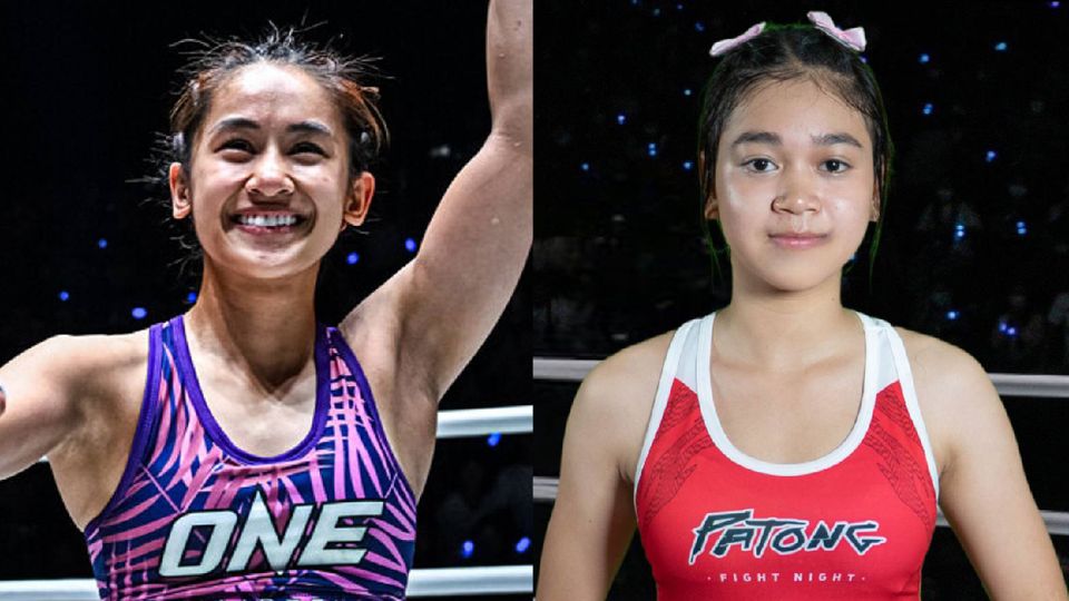 ONE ลุมพินี : อิสไลย์ เอริกา โบโมกาว รับน้องสาวน้อยมวยไทย พลอยชมพู พียู.ผ้าใบ ศึก ONE ลุมพินี 134
