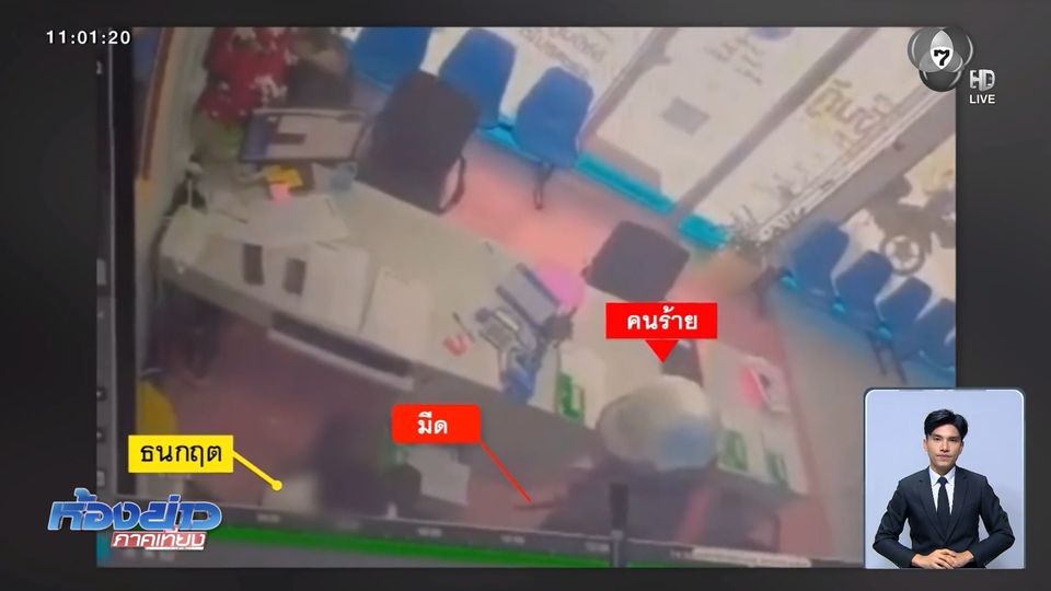 โจรบุกบริษัทสินเชื่อ ชิงเงินกว่า 4 หมื่นบาท