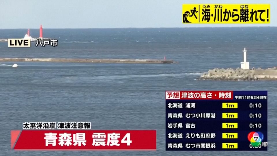 แผ่นดินไหวขนาด 6.9 เขย่าญี่ปุ่น ในภูมิภาคเดียวกันกับเมื่อต้นสัปดาห์