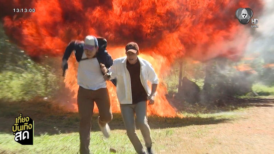 เบน - ริส เข้าฉากฝ่าดงระเบิดในละคร เพลงรักพยัคฆ์ร้าย