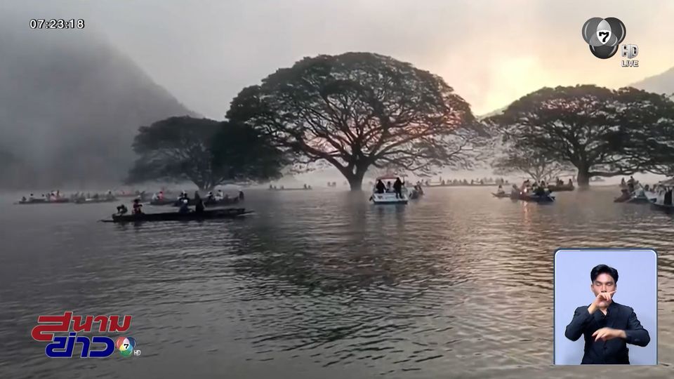 อุทยานฯ เข้มงวดล่องเรือชมต้นฉำฉายักษ์กลางน้ำ จ.เชียงใหม่