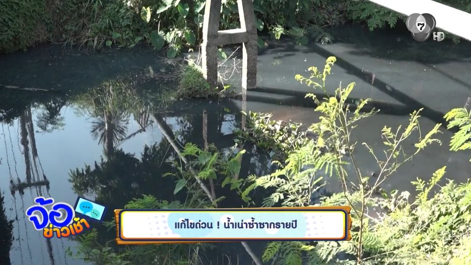 แก้ไขด่วน ! น้ำเน่าซ้ำซากรายปี