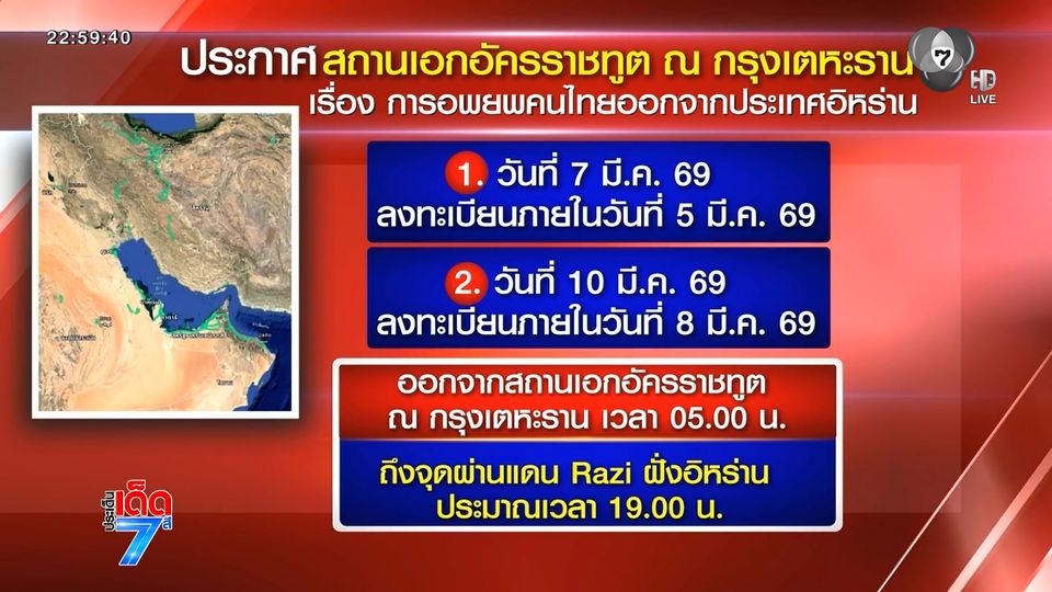 กองทัพไทย พร้อมอพยพคนไทย