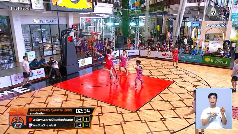 สาธิตฯ ประสานมิตร (ฝ่ายมัธยม) B ชนะ ไตรมิตรวิทยาลัย B บาสเกตบอล 3X3 แชมป์กีฬา 7HD