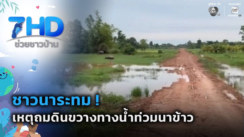 เรื่องใหญ่ต้องขยาย : ชาวนาระทม ! เหตุถมดินขวางทางน้ำท่วมนาข้าว