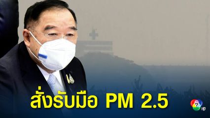 "พล.อ.ประวิตร" ห่วงฝุ่น PM 2.5 กระทบประชาชน สั่งหลายกระทรวงเตรียมแผนรับมือทันที