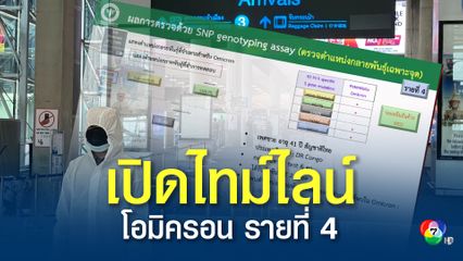 เปิดไทม์ไลน์ โอมิครอนในไทย พบเพิ่มรายที่ 4 เป็นชายไทย ฉีด AZ แล้ว 2 เข็ม