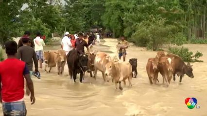 น้ำท่วมและดินถล่มที่อินเดีย เสียชีวิต 11 คน