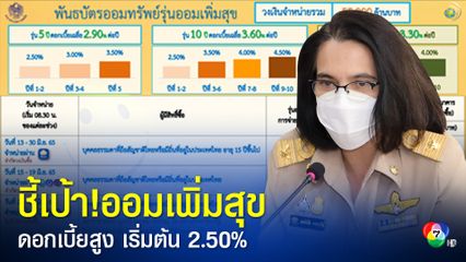 ก.คลังเตรียมเปิดขายพันธบัตรออมทรัพย์ วงเงิน 55,000 ล้านบาท จ่ายดอกเบี้ยเริ่มต้น 2.50% ต่อปี