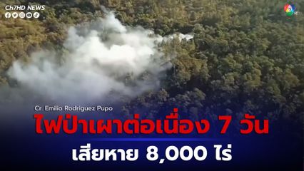 ไฟป่าในคิวบา โหมกระหน่ำเป็นเวลา 7 วัน เสียหายอย่างน้อย 8,000 ไร่ 