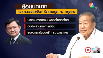 คมการเมือง : เปิดปูมหลัง พล.อ.ธรรมรักษ์ อดีตขุนพลอีสานไทยรักไทย