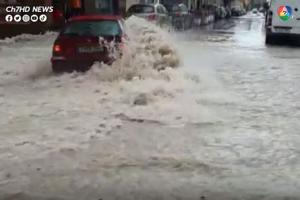 สเปน เผชิญน้ำท่วมหนักหลายพื้นที่