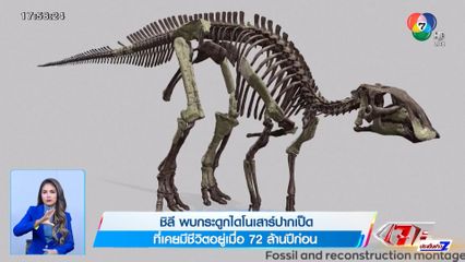 ชิลี พบกระดูกไดโนเสาร์ปากเป็ด ที่เคยมีชีวิตอยู่เมื่อ 72 ล้านปีก่อน