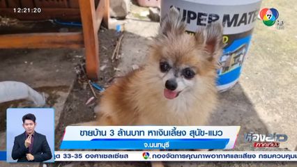 ขายบ้าน 3 ล้านบาท หาเงินเลี้ยง สุนัข-แมว จ.นนทบุรี