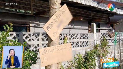 สาวติดป้ายประชดมือดี สอยมะละกอหล่นทิ้งเรี่ยราด จ.ศรีสะเกษ