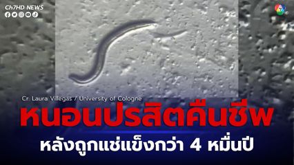 ค้นพบหนอนปรสิตกลับมามีชีวิตหลังถูกแช่แข็งกว่า 4 หมื่นปี 