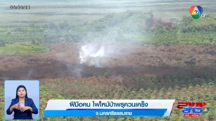 รายงานพิเศษ : ฝีมือคน ไฟไหม้ป่าพรุควนเคร็ง จ.นครศรีธรรมราช