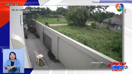 ภาพเป็นข่าว : ตกใจนึกว่าขโมยเข้าบ้าน ที่แท้ตัวการคือเต่าซูคาต้า