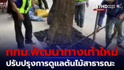 โฉมใหม่ ปรับปรุงทางเท้า ดูแลต้นไม้ใน กทม.