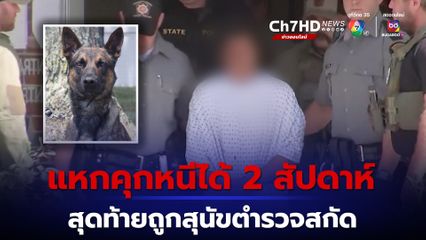 ตำรวจสหรัฐอเมริกาจับกุมนักโทษชายที่หลบหนีออกจากเรือนจำ หลังตามล่าอยู่นานถึง 2 สัปดาห์ 