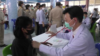 โรงพยาบาลจุฬาภรณ์ ออกหน่วยแพทย์พระราชทานบริการตรวจรักษาโรค พร้อมมอบกระเป๋ายาพระราชทาน ที่จังหวัดจังหวัดชัยนาท