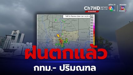 ฝนตกแล้ว กรมอุตุฯ พบกลุ่มฝนเล็กน้อยถึงหนัก ในกรุงเทพฯและปริมณฑล