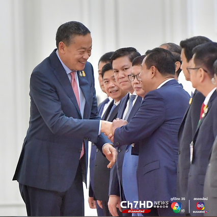 นายกรัฐมนตรีไทย-กัมพูชา พบปะครั้งแรก หลังรับตำแหน่งใหม่ พร้อมกับยืนยันความใกล้ชิดและหุ้นส่วนยุทธศาสตร์