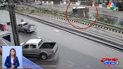 ภาพเป็นข่าว : เตือนภัย น้ำบนถนนทำรถเสียหลัก จ.กระบี่