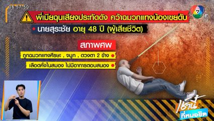 พี่เมียฉุนเสียงประทัดดัง คว้าฉมวกแทงน้องเขยดับ จ.ร้อยเอ็ด