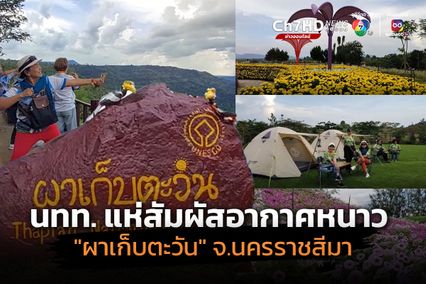 นักท่องเที่ยวแห่สัมผัสอากาศหนาว ผาเก็บตะวัน จ.นครราชสีมา