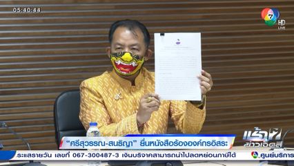 ศรีสุวรรณ-สนธิญา ยื่นหนังสือร้ององค์กรอิสระ