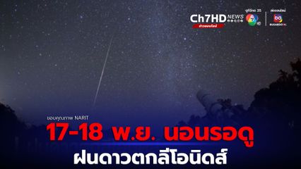รอชมราชาฝนดาวตก "ฝนดาวตกลีโอนิดส์" ดูได้ด้วยตาเปล่า
