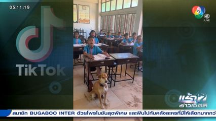 เอ็นดูน้องหมากับบทบาทนักเรียนหน้าห้อง
