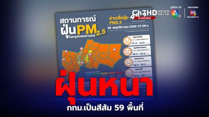 อากาศปิด กทม.ค่าฝุ่นพุ่ง เกินมาตรฐาน 59 พื้นที่